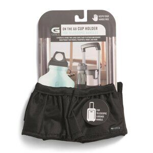 G-FORCE Black Luggage Travel Double Cup Holder